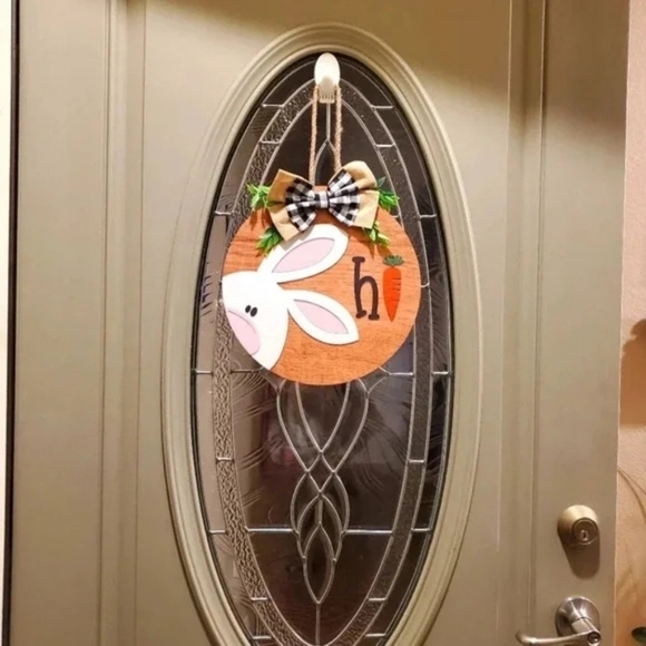 Handmade Easter "hi" Door Sign - Picture 2 of 3